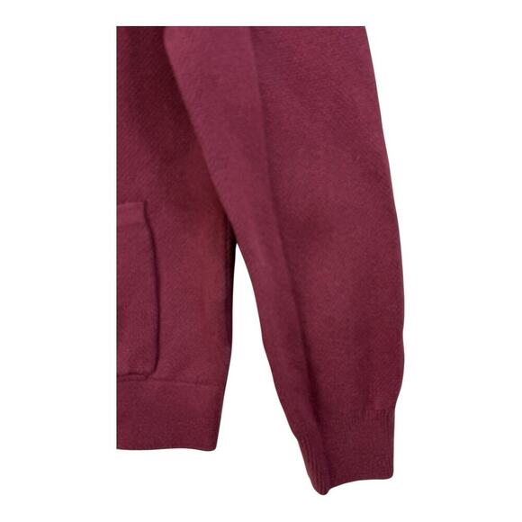 Tommy Hilfiger Men's Red Cardigan Sweater Size S Classic Nautical V Neck Preppy - Picture 2 of 12